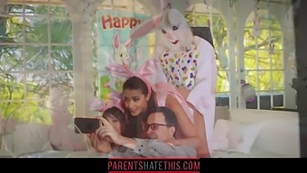 Young Girl Seduces Uncle In Bunny Costume For Taboo Roleplay