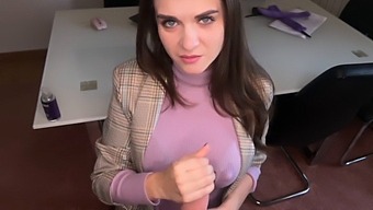 Mother And Son Have A Steamy Encounter In The Office