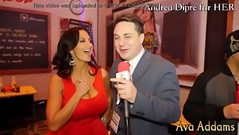 Ava Addams Teases With Her Breasts For Andrea Dipré