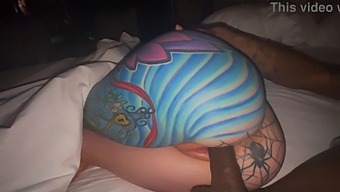 Amateur Couple Enjoys Interracial Slow-Motion Riding