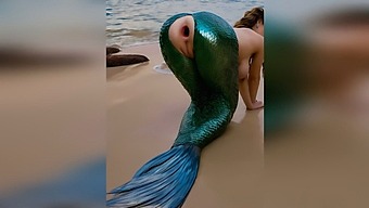 A Stranger Intensely Penetrates A Mermaid On The Beach, Causing Her Delicate Anus To Gape After A Vigorous Outdoor Anal Encounter - Ai-Generated Porn